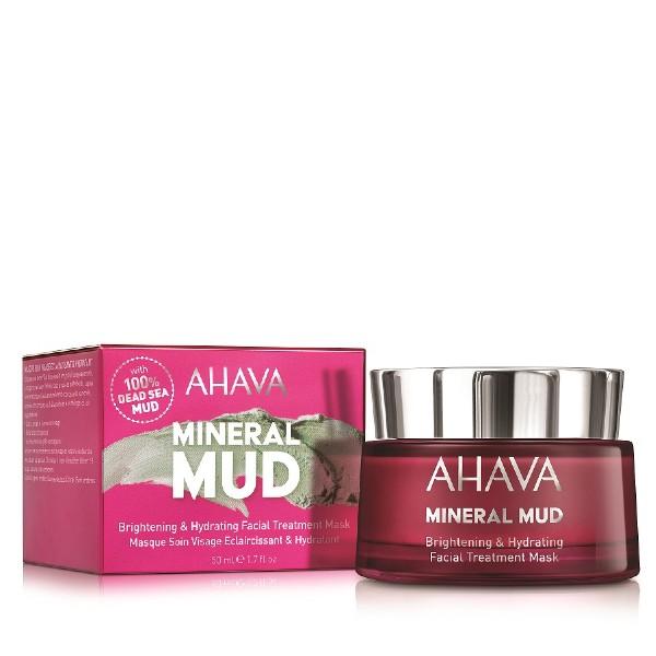 AHAVA Mineral Mud Brightening & Hydrating Facial Treatment Mask package