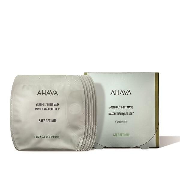 AHAVA pRetinol Sheet Mask 6 units package