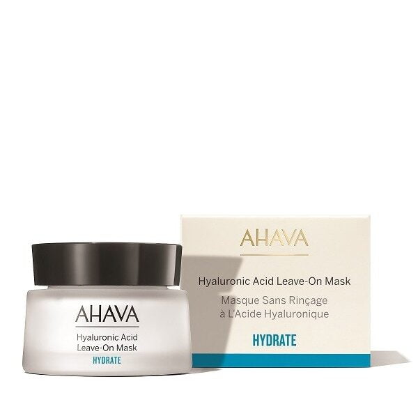 AHAVA Hyaluronic Acid Leave-On Mask package